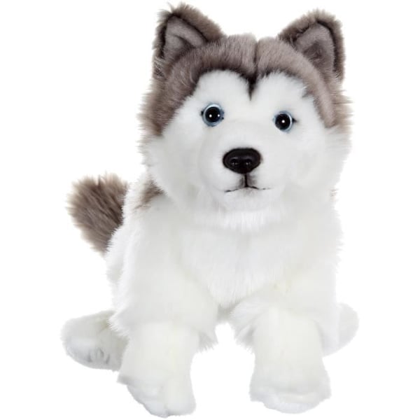 Husky Hund Plys - GIPSY TOYS - Siddende. 25 cm