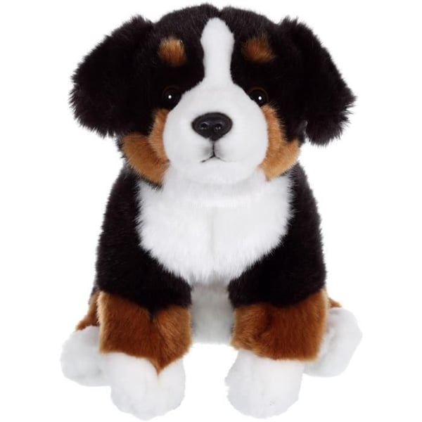 Berner Sennenhund Plys - GIPSY TOYS - Siddende. 25 cm
