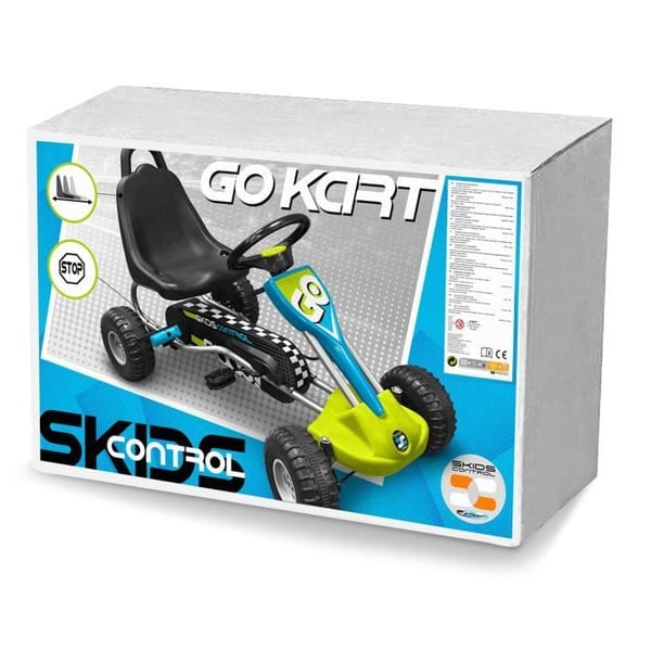 Poljinkarting - Leimasin - Jalustan hallinta - Säädettävä istuin - Käsijarru - Teräsrunko