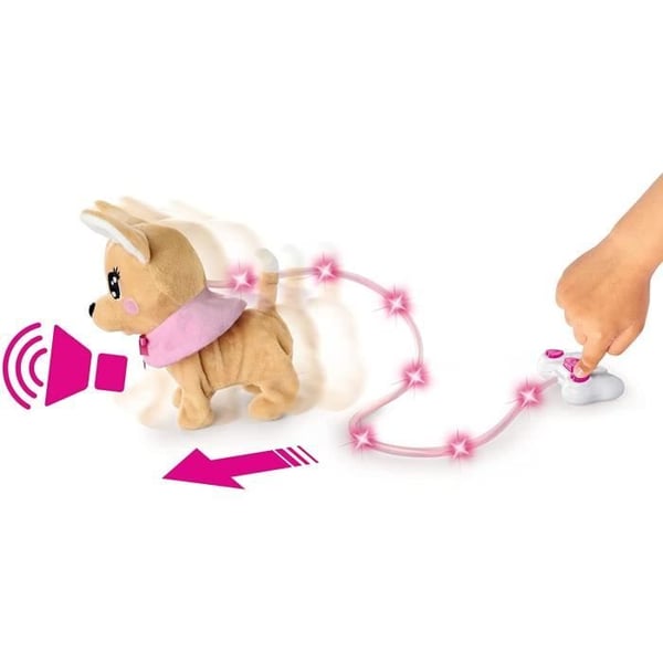Chihuahua Chi Chi Love Loomy Plyslegetøj - 20 cm - Trådstyret Plyslegetøj - Batterier Inkluderer