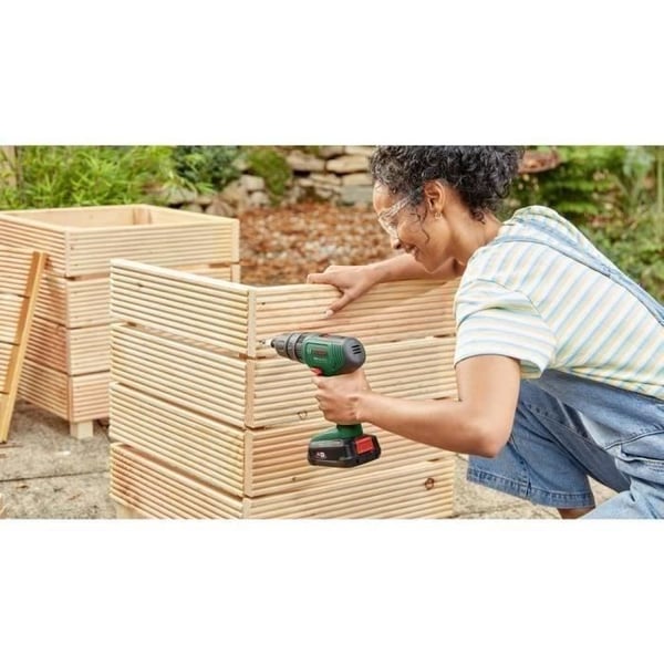 Bosch EasyImpact 18V40 slagboremaskine + (2x 2,0Ah batteri) + AL18V-20 oplader i transportkuffert