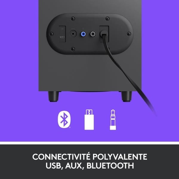 Logitech PC-kaiuttimet Z407 USB Bluetooth -tietokonekaiuttimet