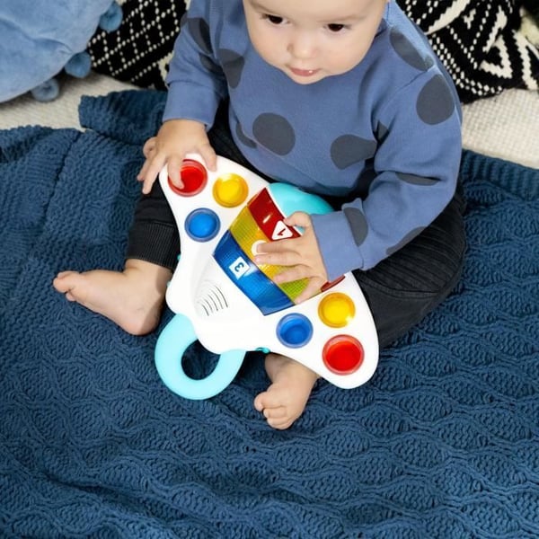 BABY EINSTEIN stingrockan - Sensorisk och musikalisk leksak för att lära sig färger, siffror och former. Från 6 månader till 3 år
