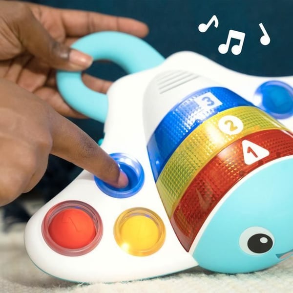 BABY EINSTEIN stingrockan - Sensorisk och musikalisk leksak för att lära sig färger, siffror och former. Från 6 månader till 3 år