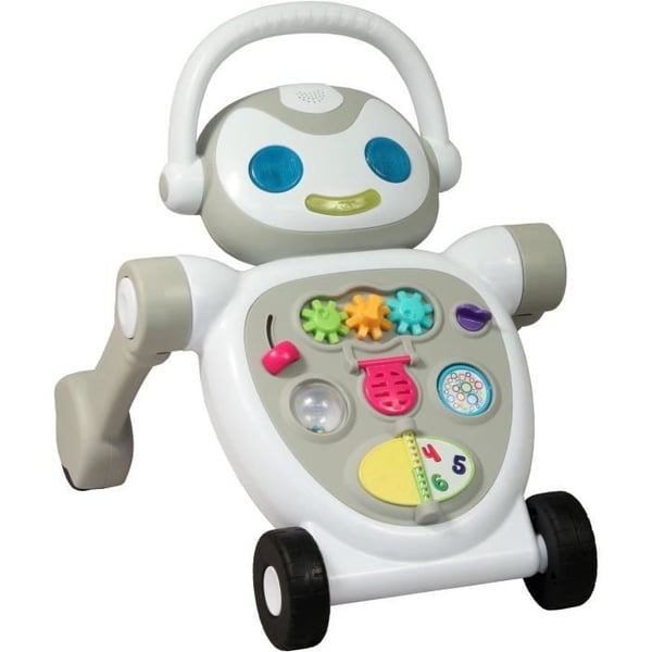 Baby Walker - BAMBISOL - Nono Robotten - Fra 10 til 36 måneder - Talende - Musikalsk - Interaktive Elektroniske Spil - Hvid
