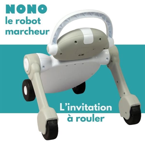 Baby Walker - BAMBISOL - Nono Robotten - Fra 10 til 36 måneder - Talende - Musikalsk - Interaktive Elektroniske Spil - Hvid