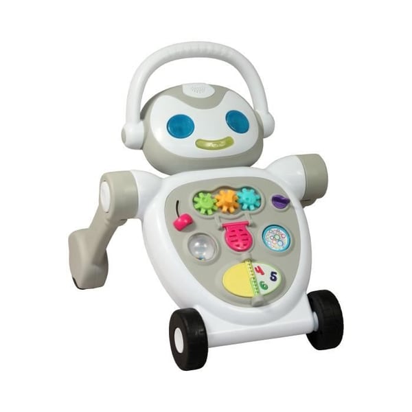 Baby Walker - BAMBISOL - Nono Robotten - Fra 10 til 36 måneder - Talende - Musikalsk - Interaktive Elektroniske Spil - Hvid