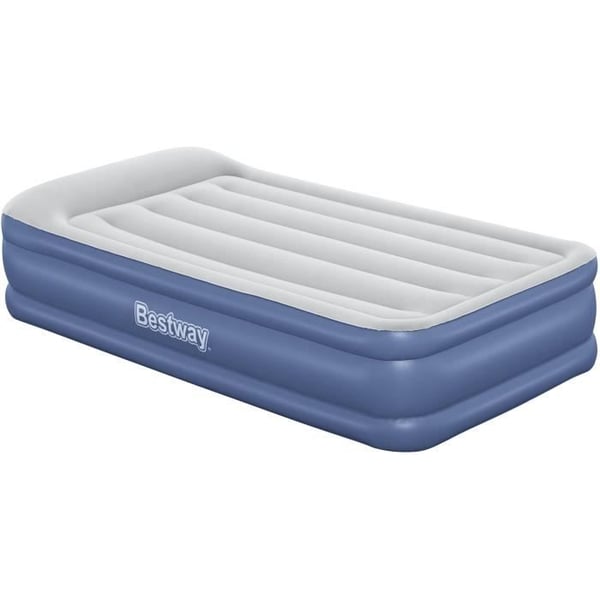Uppblåsbar säng - BESTWAY - 67628 - 1 plats - 191 x 97 x 46 cm. integrerad elektrisk pump. sängram