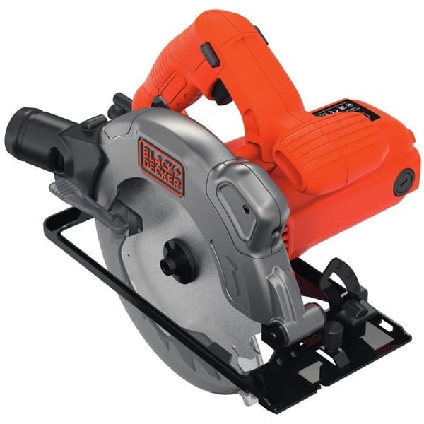 BLACK+DECKER CS1250LA-QS Johdollinen pyörösaha - Lasertähtäin ja leikkausohjain - 1250 W - 2 terää mukana
