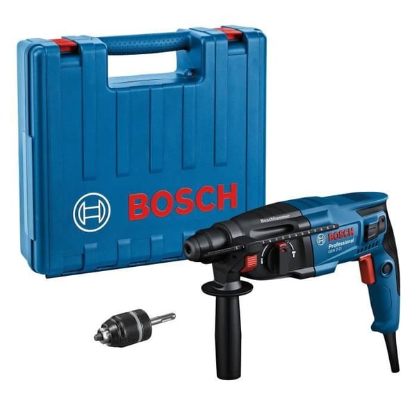 SDS Plus 720W GBH 2-21 slagboremaskine (automatisk borepatron) i standardkuffert - BOSCH - 06112A6001