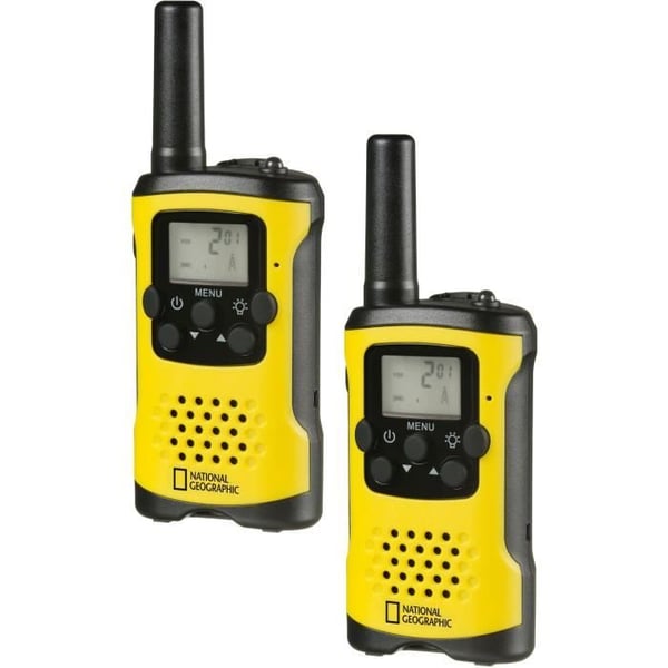Børne walkie-talkies - National Geographic - Lang rækkevidde 6 km - Håndfri funktion