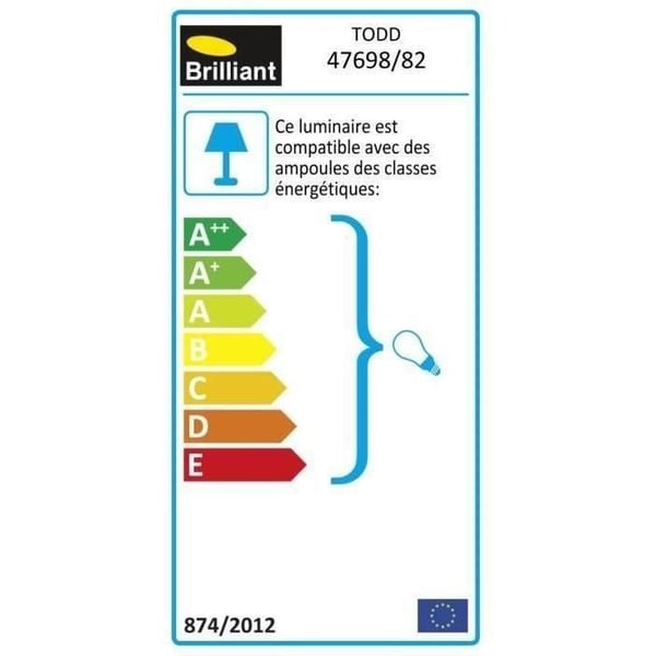 TODD Stål Utomhusvägglampa med Sensor - Brilliant - 1x60W - Glödlampa ingår ej (E27)