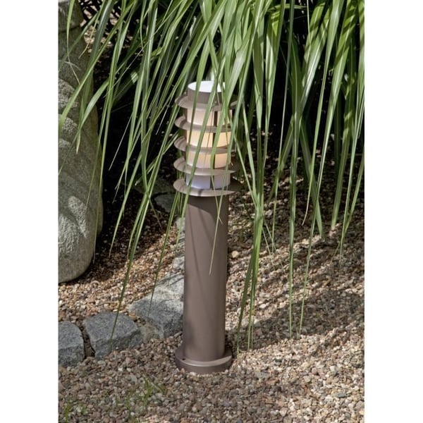 Oskar H51cm LED udendørs pullert - BRILLIANT - Rustenbrun - Moderne design