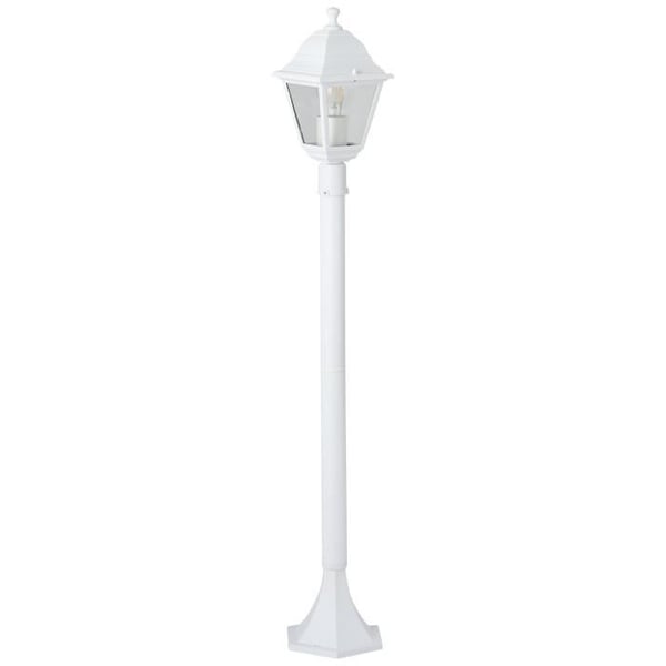 Ulkokäyttöön tarkoitettu lattiavalaisin - BRILLIANT - NISSIE - Valkoinen - Metalli/Lasi - 1xE27 60W - IP44