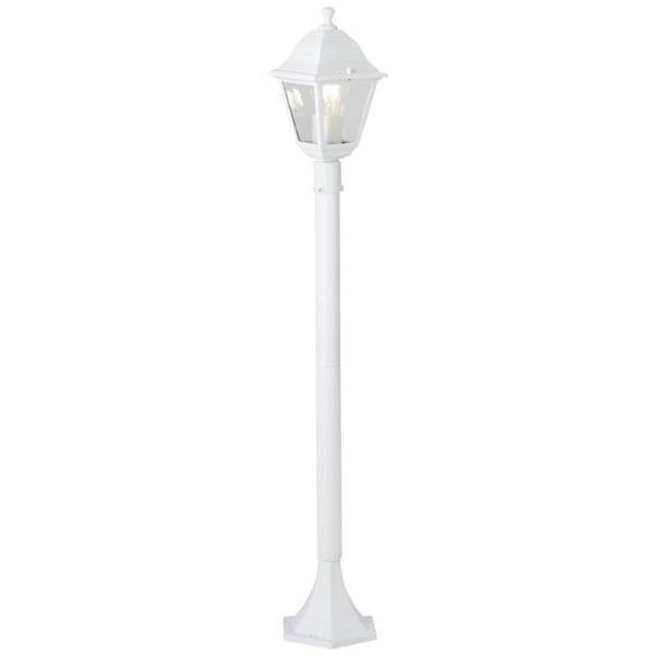 Ulkokäyttöön tarkoitettu lattiavalaisin - BRILLIANT - NISSIE - Valkoinen - Metalli/Lasi - 1xE27 60W - IP44