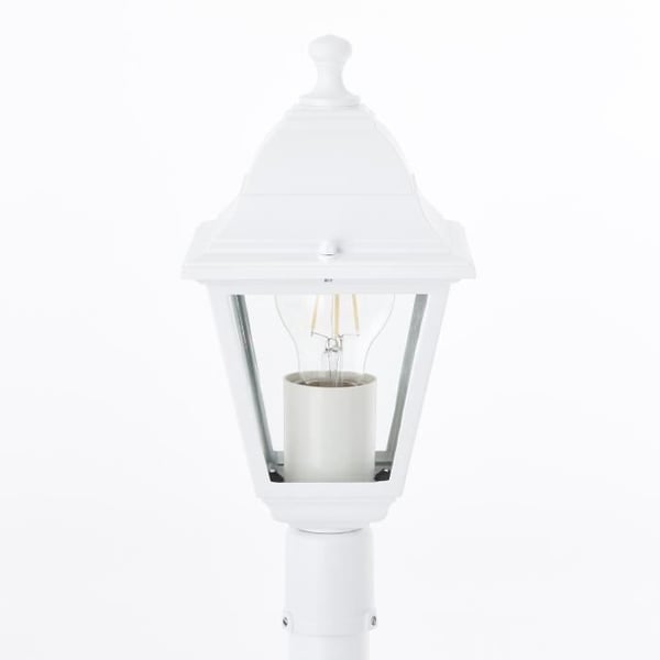 Ulkokäyttöön tarkoitettu lattiavalaisin - BRILLIANT - NISSIE - Valkoinen - Metalli/Lasi - 1xE27 60W - IP44