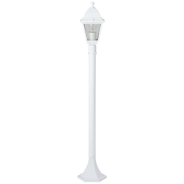 Ulkokäyttöön tarkoitettu lattiavalaisin - BRILLIANT - NISSIE - Valkoinen - Metalli/Lasi - 1xE27 60W - IP44
