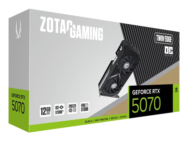 ZOTAC GAMING GeForce RTX 5070 Twin Edge OC 12GB grafikkort