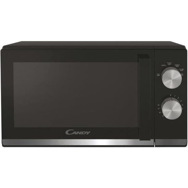 Candy Moderna CMW20TNMB 700W 20L Sort Mikrobølgeovn - Optøningsfunktion - Glas Drejetallerken - 6 Effektniveauer