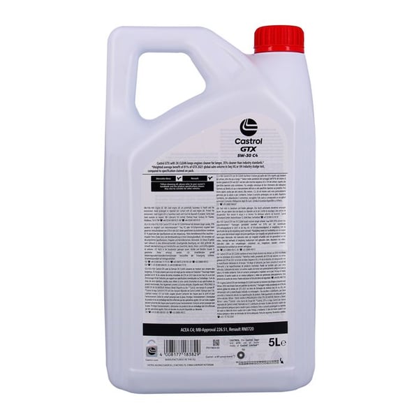 CASTROL GTX 5W-30 C4 5L - 5W30 motorolie