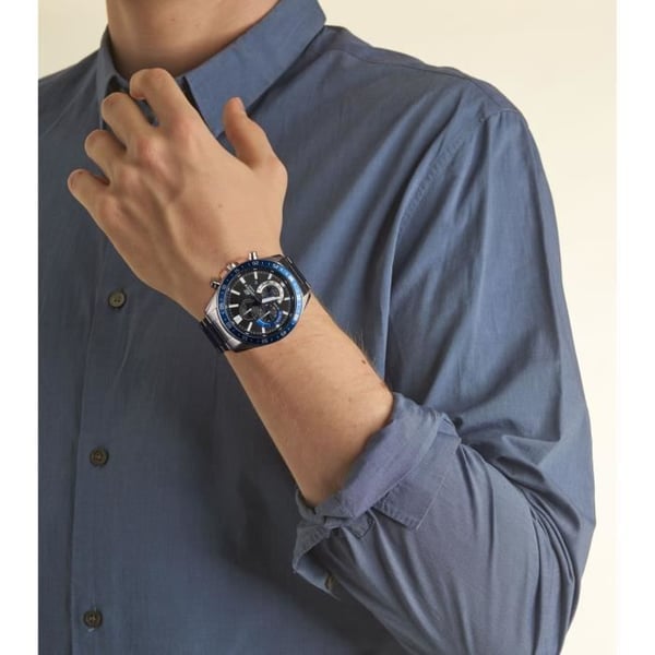 CASIO EDIFICE grå rostfri stålklocka