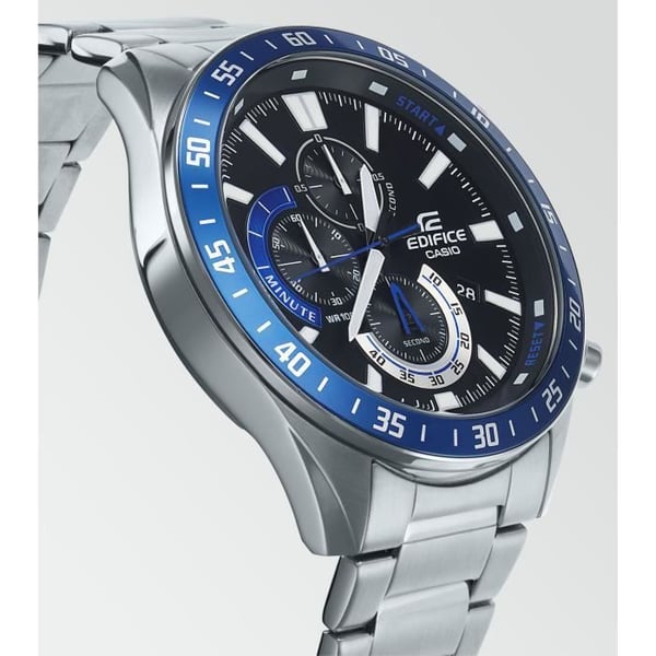 CASIO EDIFICE grå rostfri stålklocka