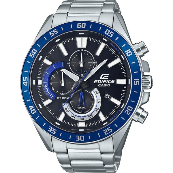 CASIO EDIFICE grå rostfri stålklocka