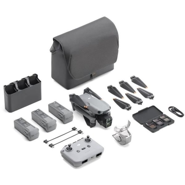Drooni - DJI - Air 3S Fly More Combo (- DJI - RC-N3) - Kaksois-1 CMOS-kamera ja 70 mm:n telekamera - 14 asteen dynaaminen alue - RTH Int