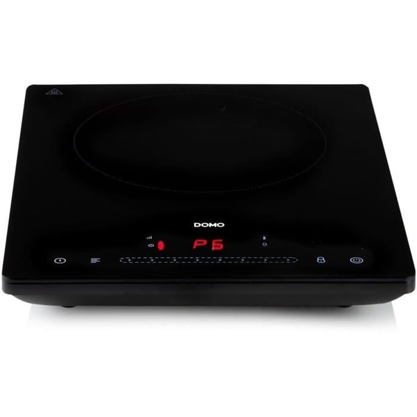 DOMO DO332IP - Induktionshäll med 1 brännare - 2000W - Pekskärm - 3-timmars digital timer - 8 effektnivåer - 20 cm