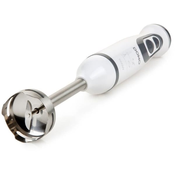 Mixerset - DOMO - DO1089M - 600 W - Variabel hastighet + Turbo - Stavmixer. Whisky. Hackare. Mätkopp - Vit
