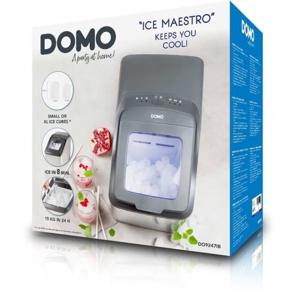Professionell ismaskin - DOMO - DO9247IB - 2,8 liter - 145 W - Isbitar på 8 min
