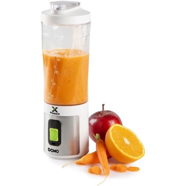 Sladdlös bärbar mixer - DOMO - DO752BL - XPOWER - 120 W - 600 ml - Vit Sladdlös bärbar mixer - DOMO - DO752BL - XPOWER - 120 W - 600 ml - Vit