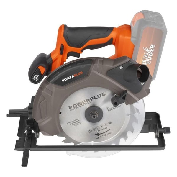 40 V akkupyörösaha Ø185 mm - DUAL POWER POWDP25230 - Toimitetaan ilman akkua tai laturia