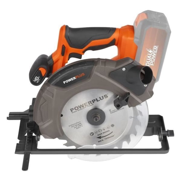 40 V akkupyörösaha Ø185 mm - DUAL POWER POWDP25230 - Toimitetaan ilman akkua tai laturia