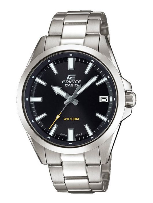 CASIO EDIFICE Rostfritt Stålklocka - Grå - Kvarts - Mineralglas - Analog