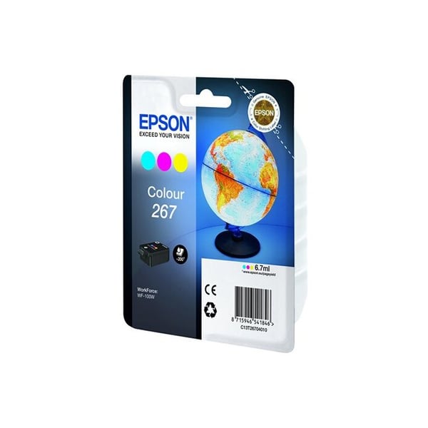 EPSON Multipack 267 -mustekasetti - pallonmuotoinen - syaani, magenta, keltainen - vakiokapasiteetti 200 sivua