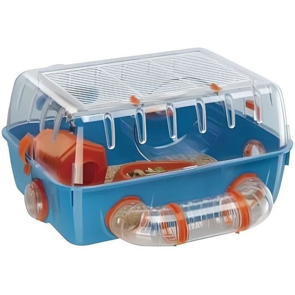 Lekfull bur för hamstrar 40,5*29,5*22,5 cm - Plast - FERPLAST