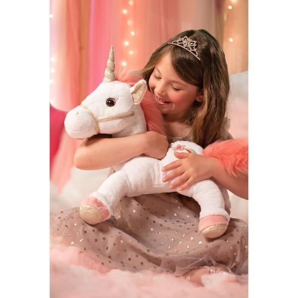 Gipsy Toys - Magisk Lica Bella Enhjørning - 35 cm - Lyserød og Hvid