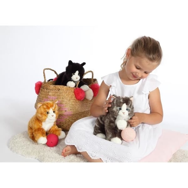 Plysch - Gipsy Toys - Mimiz Katt - 28cm - Grå