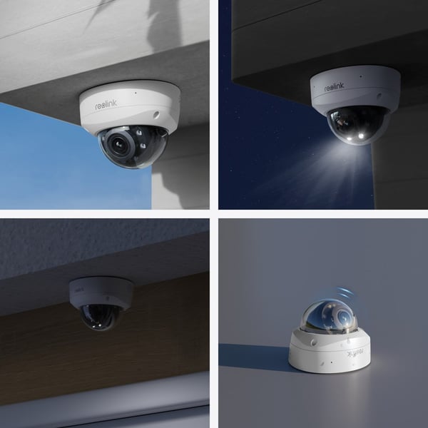 Reolink P437 - 4K utomhuskamera. IK10 vandalsäker. PoE. 5X optisk zoom. Färgnattseende. Smart detektion.