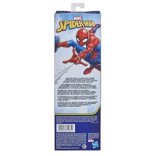 Spider-Man 30 cm figur. Titan Hero-serien leksak för barn. Ålder 4+. Marvel Spiderman
