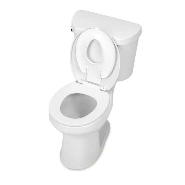 INGENUITY Flip & Sit toalettreducerare. Självhäftande fäste på toalettstolen.