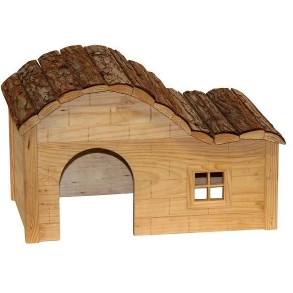 Gnagarhus med naturligt böjt tak 40x25x25 cm - KERBL Gnagarhus med naturligt böjt tak 40x25x25 cm - KERBL