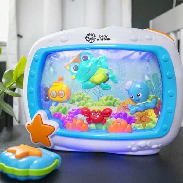 BABY EINSTEIN Nattlampa - Havsdrömmar - 25 min inställning: ljus. ljud. musik eller havsljud. sängklämma. fjärrkontroll
