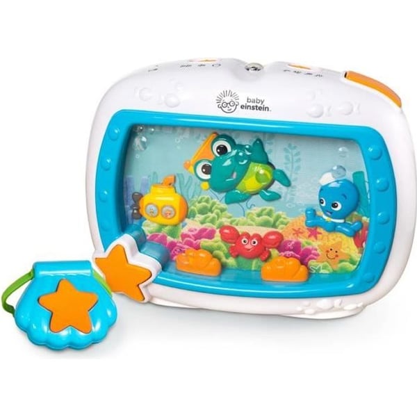 BABY EINSTEIN Natlampe - Havdrømme - 25 min. indstilling: lys. lyd. musik eller havlyde. sengeklemme. fjernbetjening