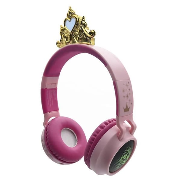 Lasten kuulokkeet - LEXIBOOK - Disney Prinsessat - Bluetooth 5.0 - Valaiseva kruunu - Söpö muotoilu