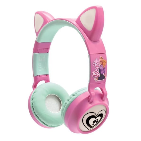 Barnhörlurar - LEXIBOOK - Barbie - Bluetooth 5.0 - Ljuseffekter - Inbyggd mikrofon