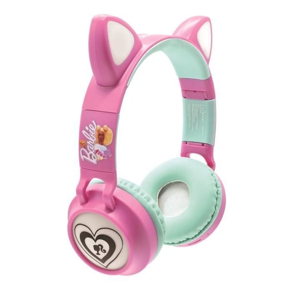 Barnhörlurar - LEXIBOOK - Barbie - Bluetooth 5.0 - Ljuseffekter - Inbyggd mikrofon