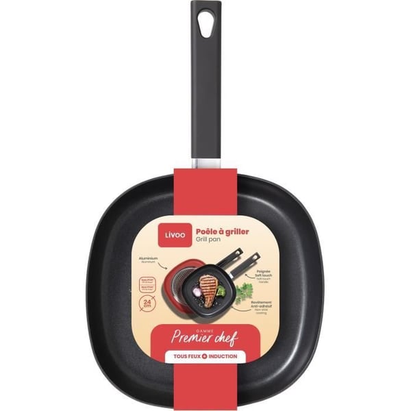 Grill - Livoo - MEP152 - Aluminium - Non-stick - 24 cm