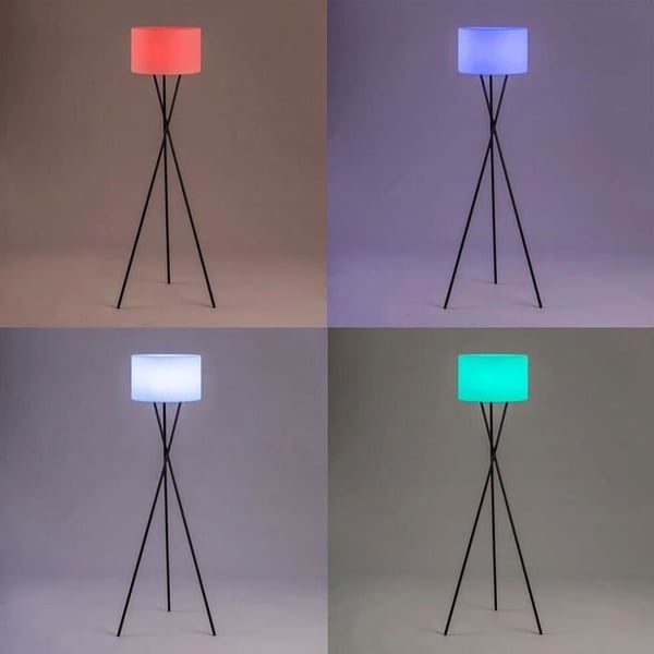 Ledningsfri gulvlampe - LUMISKY - TAMBORY - H150 cm - Dæmpbar flerfarvet LED